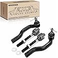 A-Premium Set of 4, Front Inner & Outer Tie Rod End Kit, Compatible with Honda Civic 2006 2007 2008 2009 2010 2011
