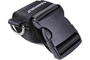 Clearworld Car Seat Travel Belt, Heavy Duty Car Seat Travel Strap to Convert Your Car Seat and Carry-on Luggage into an Airport Car Seat Stroller & Carrier, Easy Carry and Safe Travel - Black