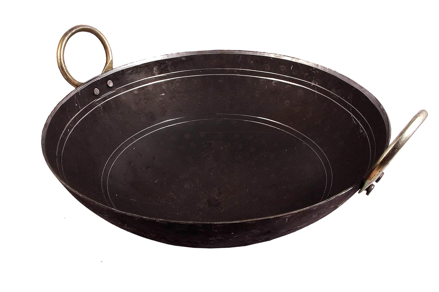 Buy KITCHEN SHOPEE Traditional Iron Kadai 12IN Original Iron, Loha