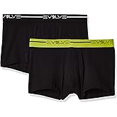 EVOLVE Men's Cotton Stretch No Show Trunk Underwear Multipack
