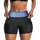 BODYSUNER Sauna Sweat Shorts Pants Compression Workout Gym Exercise Waist Trainer Body Shaper Thighs Tummy Control
