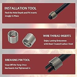 ANPTGHT M12x1.25 Thread Repair Kit, Helicoil Thread