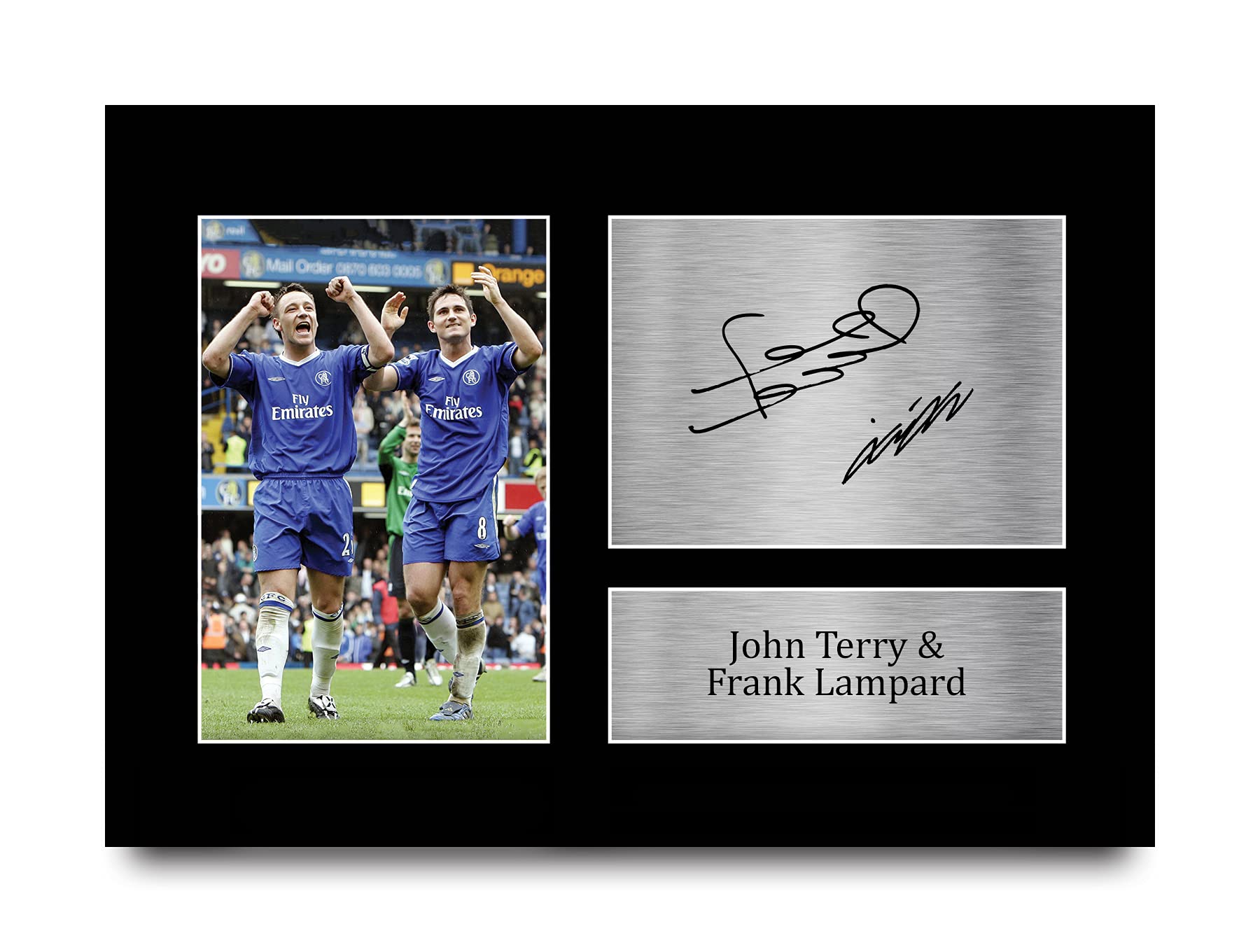 HWC Trading A4 John Terry & Frank Lampard Gifts Printed Signed Autograph Picture for Football Fans and Supporters