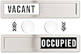 Stainless Steel Vacant/Occupied Privacy Sign for In
