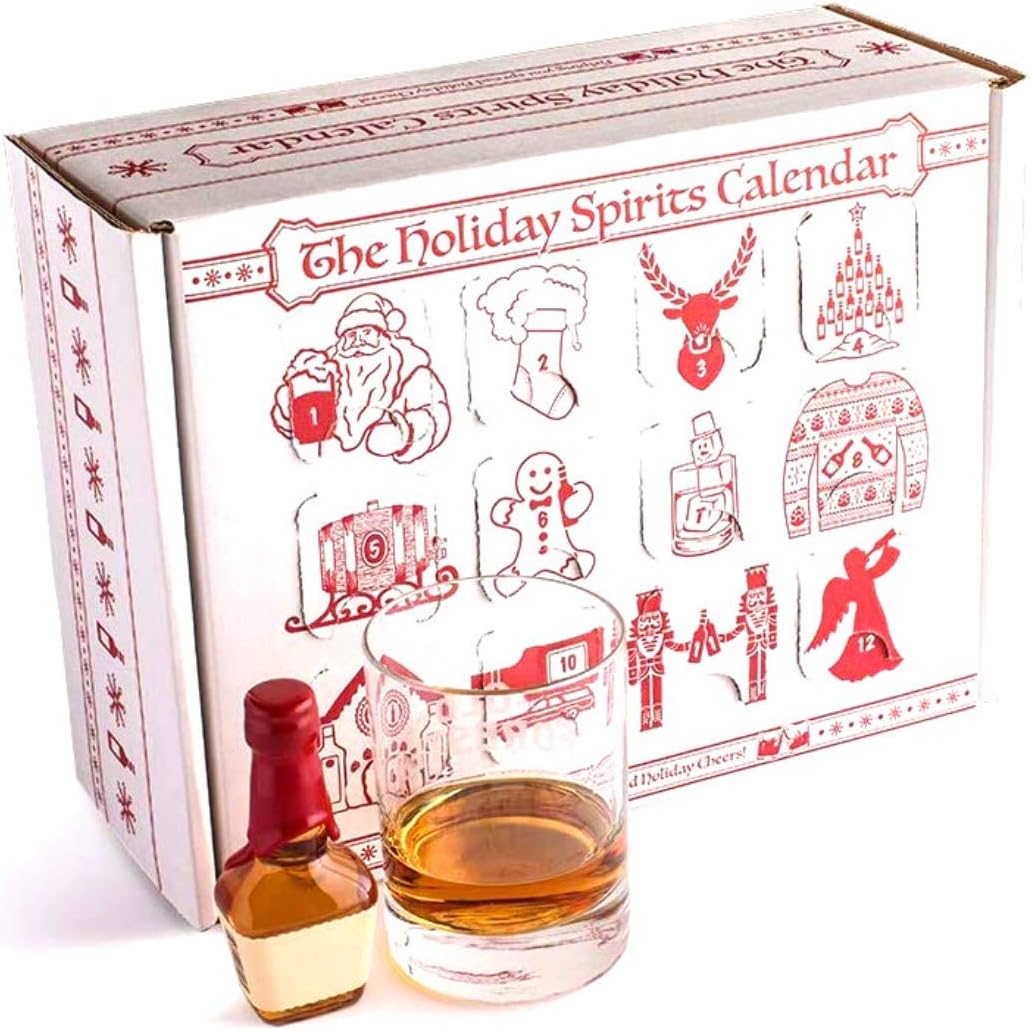 Advent Calendars - Advent Calendar for Alcohol & Adults | Gift Booze & Wine for Christmas 2023 | Great White Elephant & Holiday Party Hostess Present Idea | Alcohol Not Included