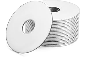 Bates- Stainless Steel Fender Washers, 1/2" x 2", 20 pcs, Large Washer Fender