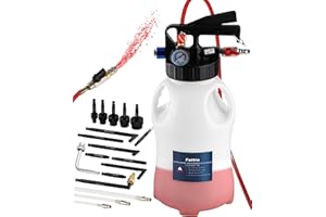 6L Transmission Fluid Transfer Pump w/ 15 ATF Adapters & 3 Suction Hoses, 2-Way Pneumatic Fluid Extractor/Dispenser for Trans