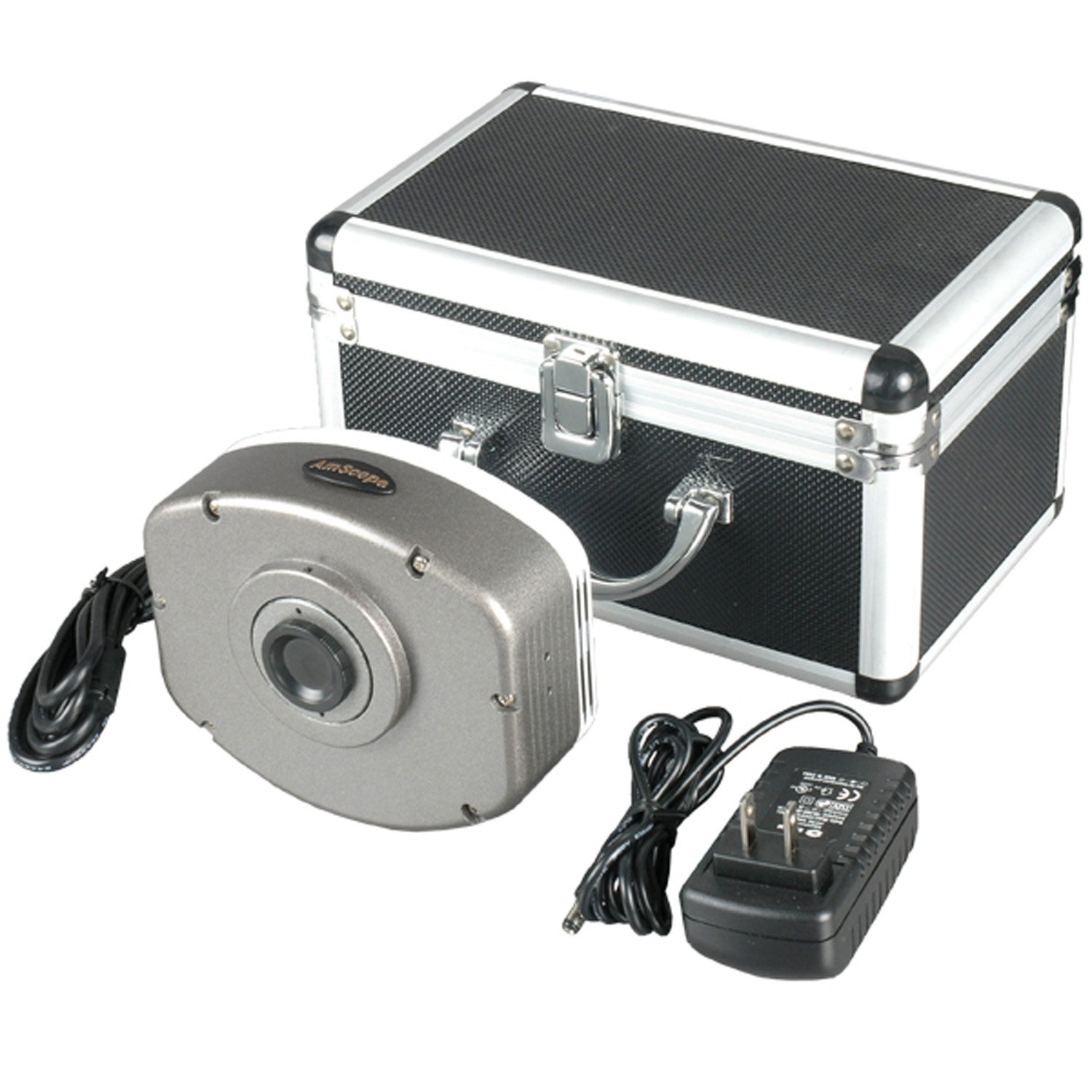 AmScope - 40x-1000x EPI Fluorescent Inverted Microscope + 5MP CCD Camera - IN300TC-FL-5MF, Black - Image 3