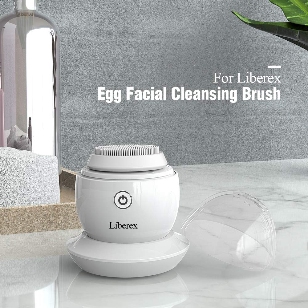 Silicone Replacement Heads for Liberex Egg Facial Cleansing Brush, 2-Pack: Beauty