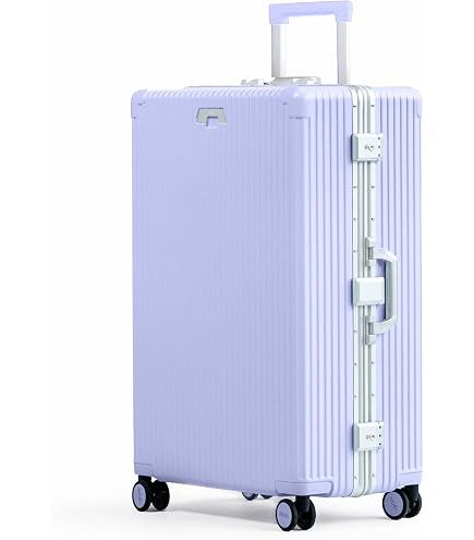 Amazon.com | Nobl Travel Zipperless Check In Suitcase - Aluminum
