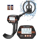 DetectTrek MD-4070 Metal Detector for Kids, Easy to use, Fun LCD Display, Lightweight &amp;Adjustable Starter Kids Metal Detector, 8" Waterproof Coil, Beach/Backyard Hunting, STEM Gifts for Kids Ages 8-12