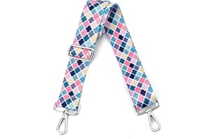 LOZODO Silver Hardware Purse Strap Crossbody Straps for Purses Wide Shoulder Bag Strap Adjustable Replacementor Tote Handbags