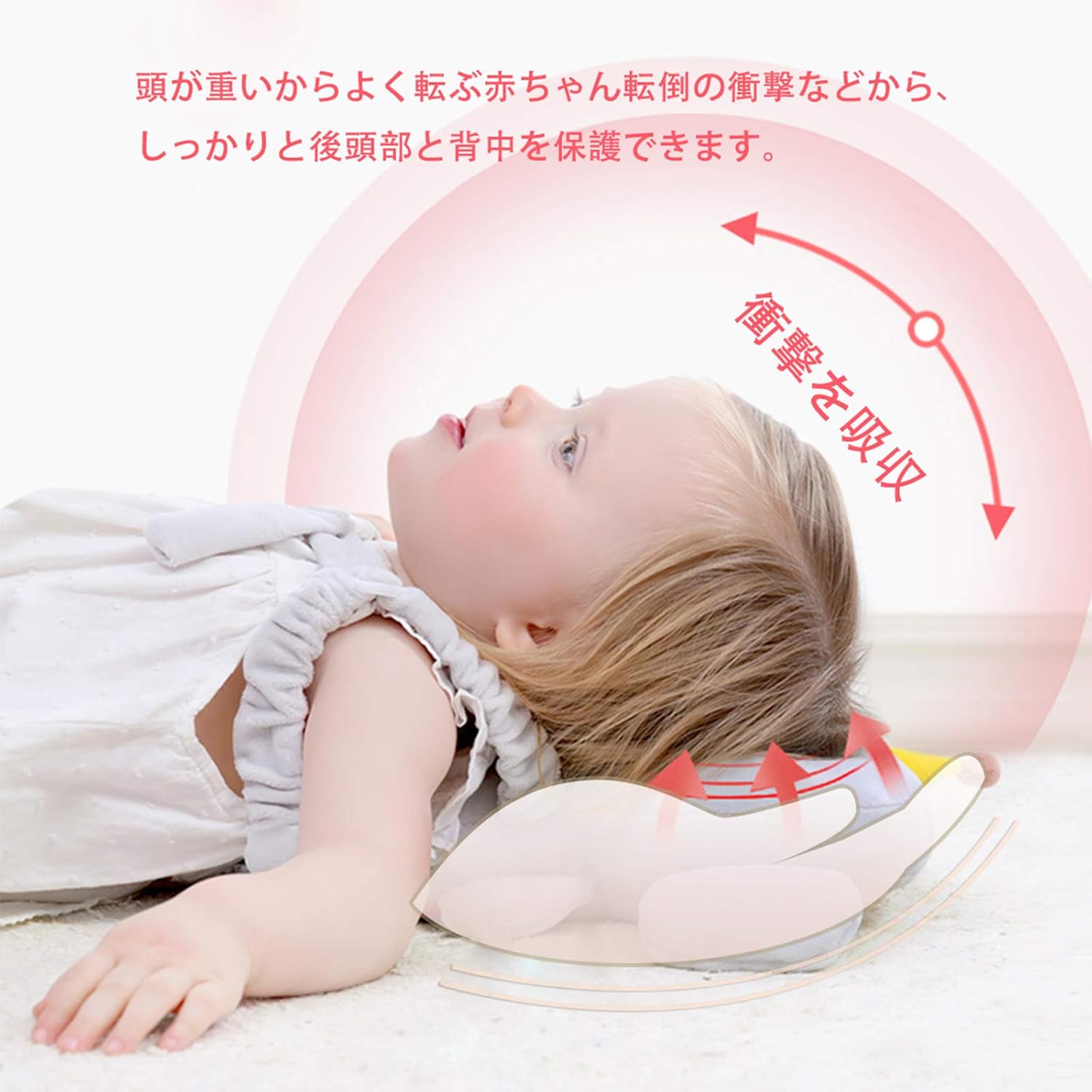 Amazon 赤ちゃん頭ガード 内蔵bibi器 ベビーヘッドガード 頭ごっつん防止 転倒防止クッション パンダ 室内用ヘルメット ベビー マタニティ 通販