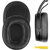 Geekria QuickFit Replacement Ear Pads for Skullcandy Crusher Wireless, Crusher EVO, Crusher ANC, Hesh3, HeshEVO, HeshANC, Venue ANC Headphones, Ear Cushions with Video Guide (Black)