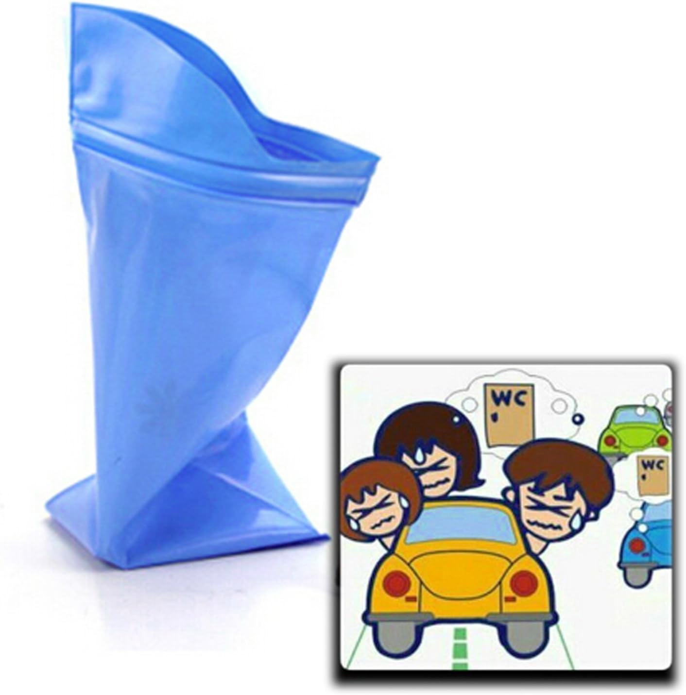Blogger 12 Pcs Emergency Traffic Jam Saviour Adult Disposable Travel Urine Bag Collection Pee Bag Car Toilet (12 Pcs)