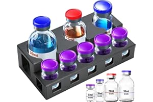LengKe 8 Slots Insulin Vial Holder for Fridge | Peptide Vial Holder for 5ml, 10ml, 20ml, 30ml Vials | Peptide Vial Storage Ho