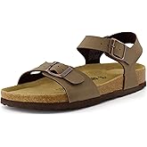 CUSHIONAIRE Women's Lauri Cork footbed Sandal with +Comfort