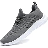 Wrezatro Men's Slip on Walking Shoes Ultra Light Breathable Non Slip Running Shoes Casual Fashion Sneakers Mesh Workout Sports