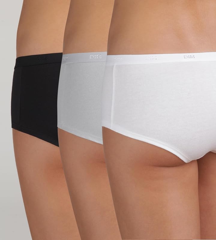 Boxer Femme x3 | Les Pockets Ecodim Toucher Doux | Coton Stretch | Finitions Extra Plates | Confort Quotidien | Multicolore