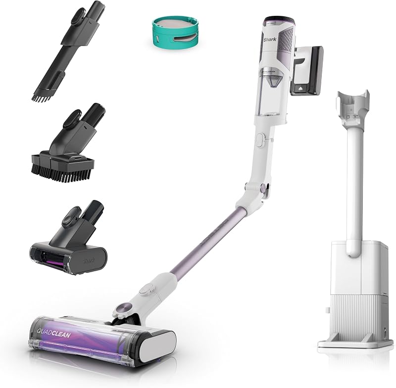 Aspirador Detect Clean & Empty sem fios e sem saco, tecnologia de deteção de sujidade e base auto-esvaziante de 2 l, autonomia em 60 min, Anti Hair Wrap e bico e escova estreitos, branco, IW3613EUT
