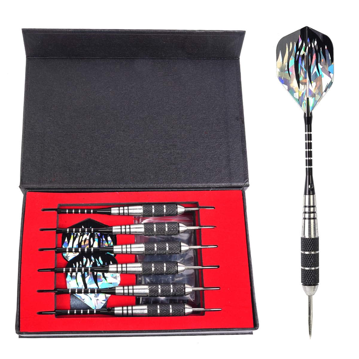 Tiardey Needle Darts, Anti-Fall Aluminum Alloy Darts, Steel Dart Set, Professional Competitive Darts With Accessories And Gift Box