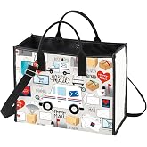 WZMPA Mail Carrier Tote Bag Postal Worker Gift Deliveryman Reusable Grocery Bag Courier Merchandise