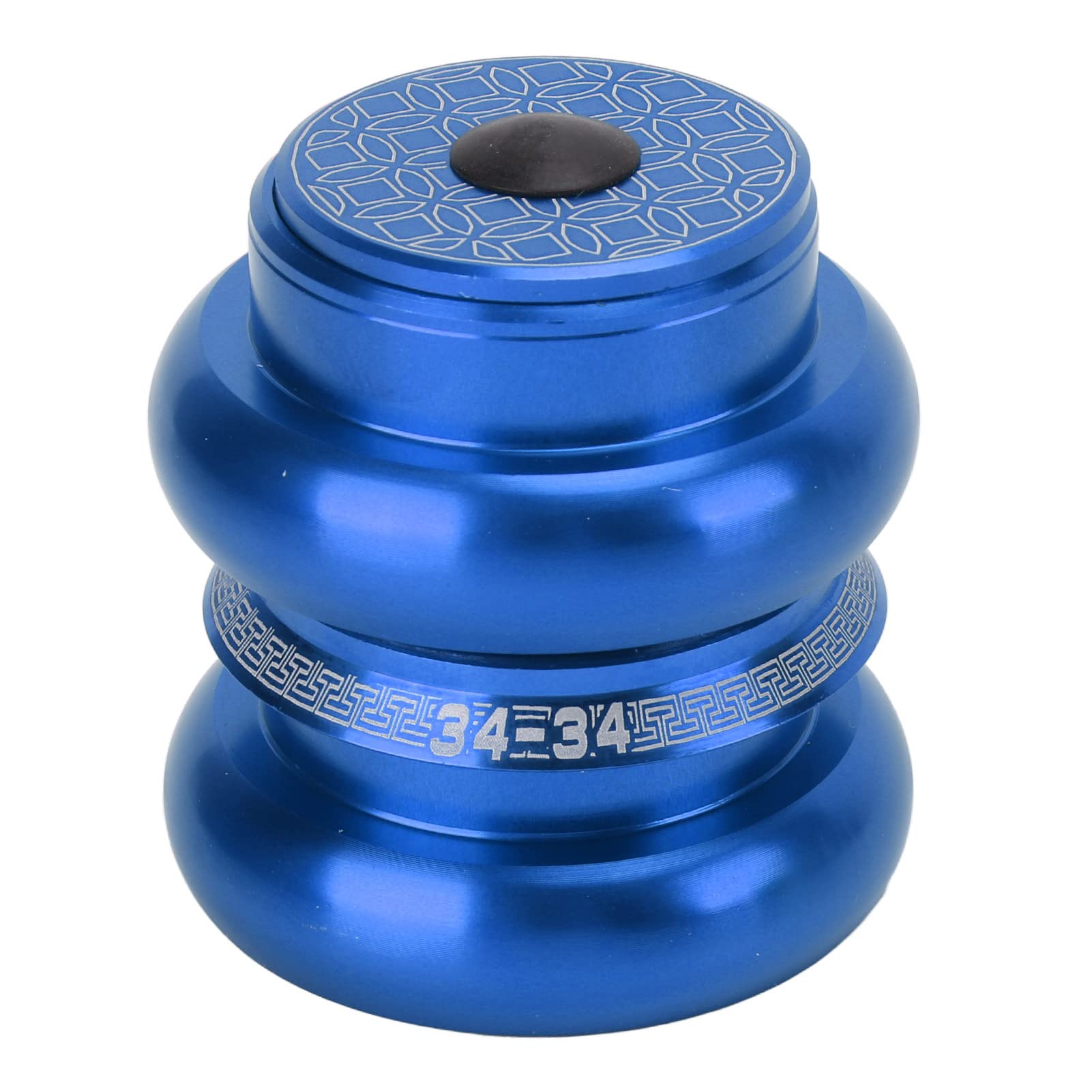 Bicycle Headset 34mm Threadless Headset Aluminum Alloy Bicycle Front Fork Headset for Mountain Road Bike(blue)