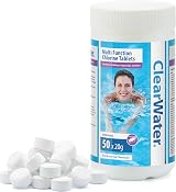 Clearwater 1 kg Multifunction Chlorine Tablets 4-in-1 Dispenser 50x20g view 1