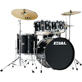 Tama Imperialstar Complete Drum Set - 5-Piece - 22 Inches Kick - Hairline Black