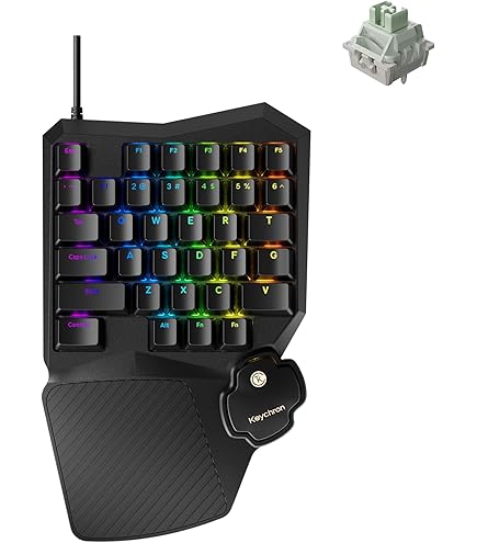 Amazon.com: LEMOKEY X0 One Handed Gaming Keyboard, 35 Keys North