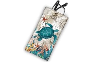 Mcapirivo Soft Sunglass Eyeglass Glasses Case,7x3.5inch Portable PU Leather Squeeze Top Holder Bag Pouch for Women Men