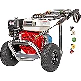 Simpson Cleaning 3400 PSI Gas Pressure Washer, 2.5 GPM Power Washer for Commercial Use, Honda GX200 Engine, 25-Foot Hose, Alu