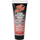 Tri-Flow TF23004 Clear Synthetic Grease - 3 oz. Tube , Red | Tri-Flow Synthetic Grease with Teflon - Waterproof Lubricant for Bike &amp; Components