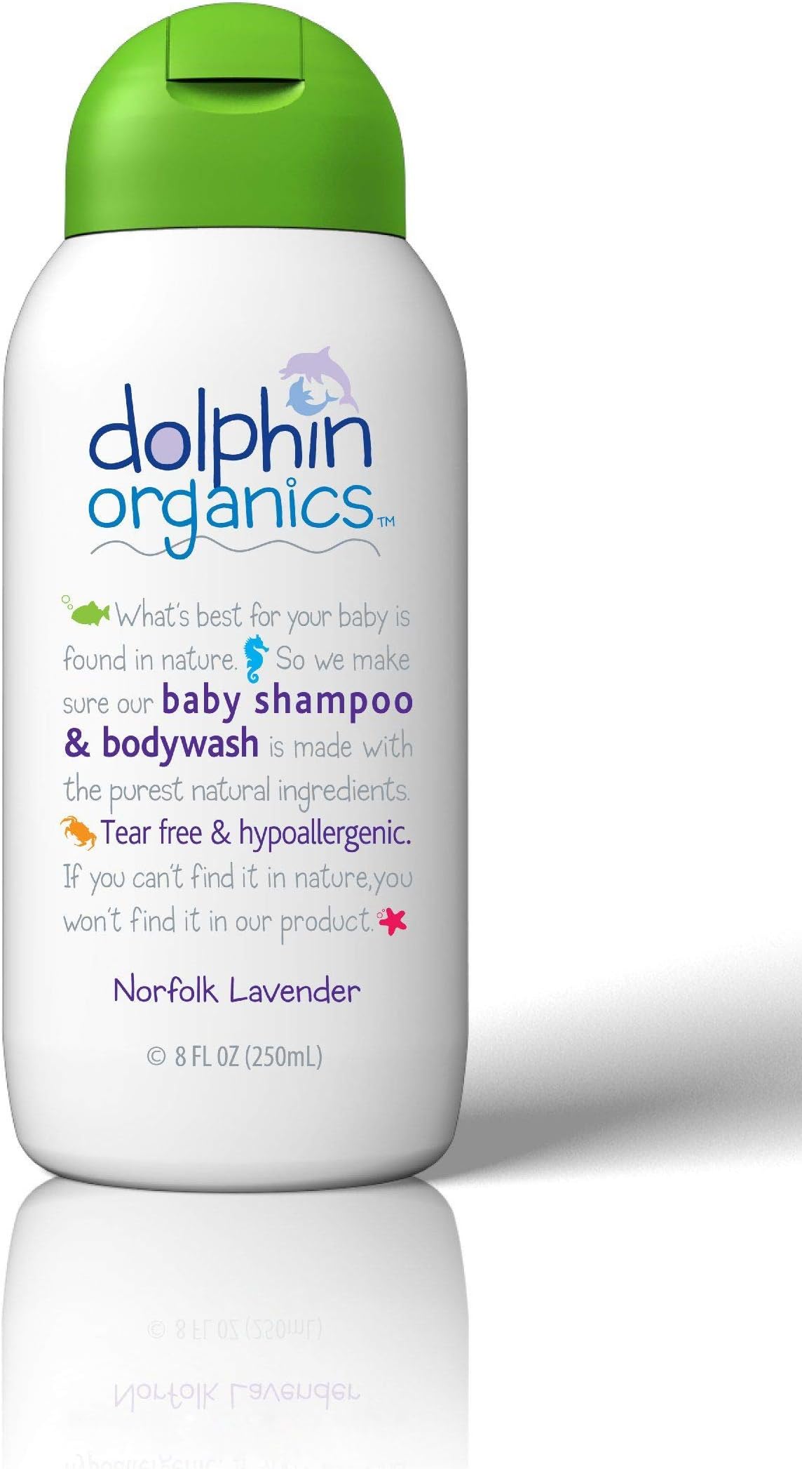 Dolphin Organics Norfolk Lavender Shampoo/Body Wash - 8oz.