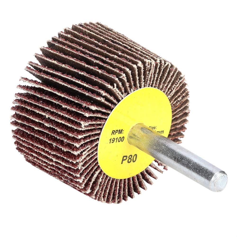 10Pcs Abrasive Cloth Flap Wheel Disc with 6mm Shank Sanding Polishing Head for Sanding Polishing Grinding - Image 4