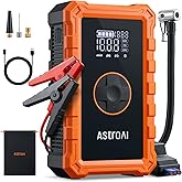 AstroAI S8 Air Jump Starter with Air Compressor, 3000A Portable Booster Pack (9.0 Gas/6.5L Diesel) with 150PSI Cordless Tire 
