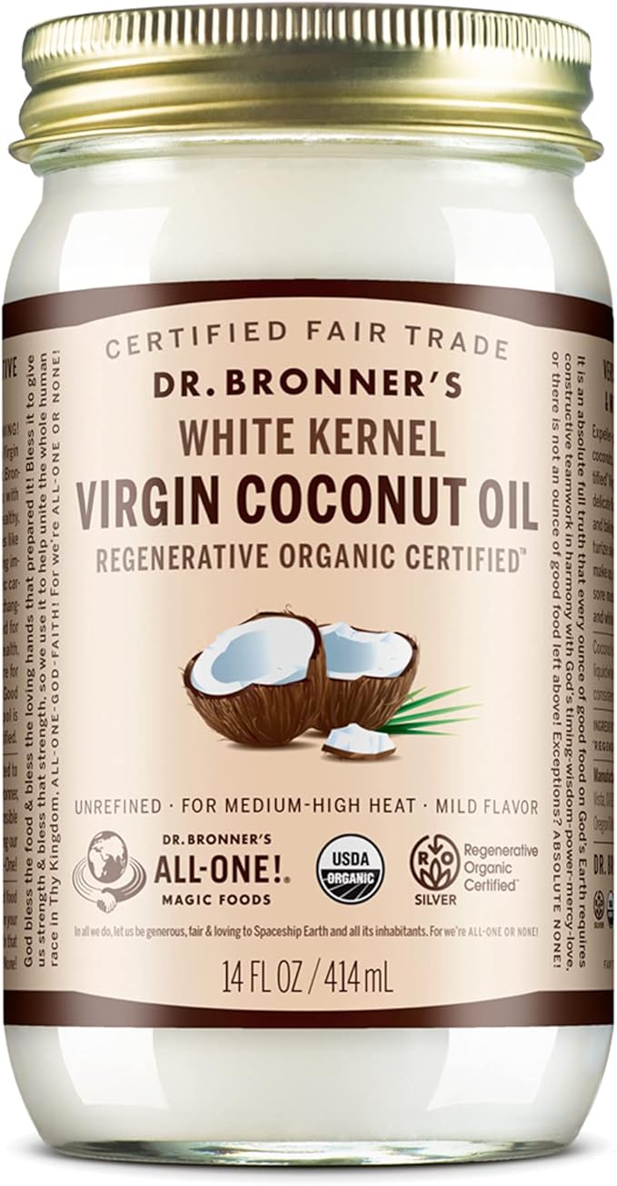 Amazon Dr ブロナーバージンココナッツオイル Usda 米国農務省 認定 オーガニック フェアトレード 414ml Dr Bronner S ドクターブロナー ココナッツオイル 通販