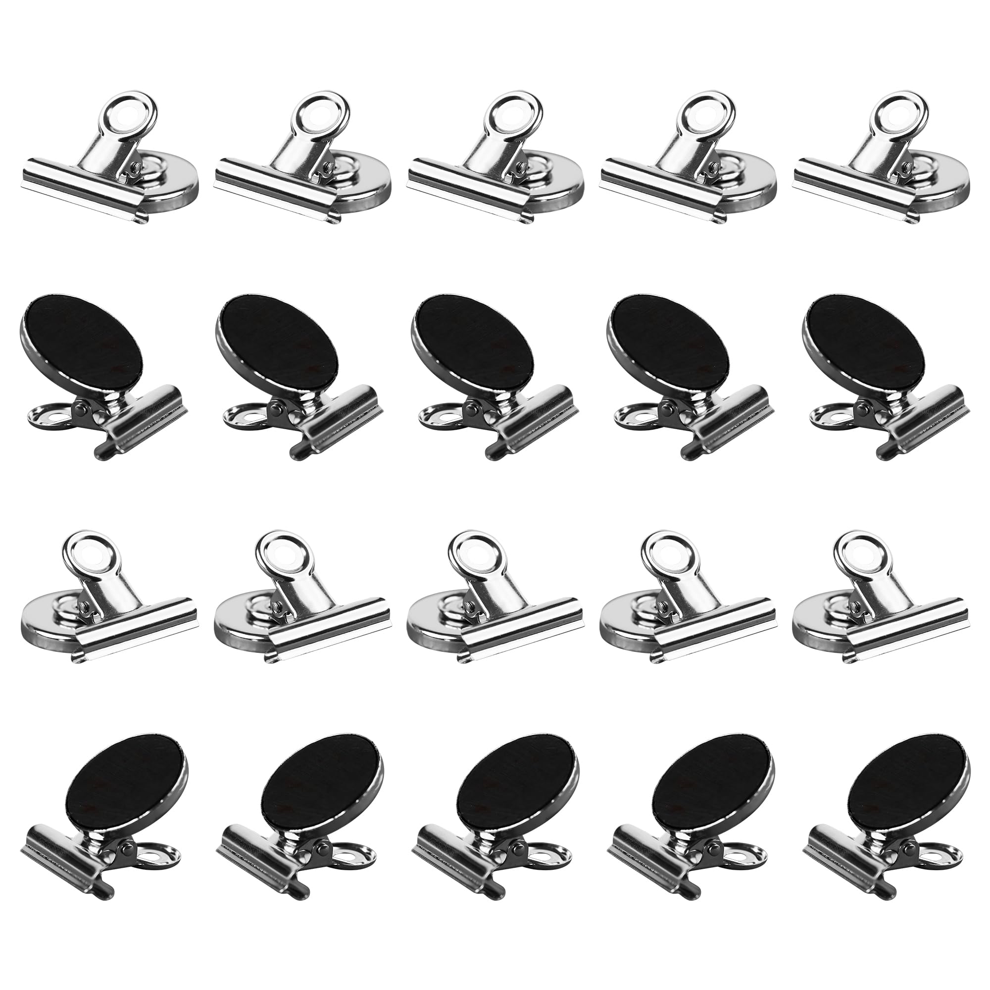 Photo 1 of 20 Pack Heavy Duty Magnetic Clips for Refrigerator and Whiteboard, Strong Fridge Magnets for Office, School, Locker, Home, and Teaching