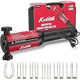 Induction Heater 1500W 110V Bolt Removal,Handheld Magnetic Induction Heater Tool with 12 Coils for Rusty Screw Removing,Red