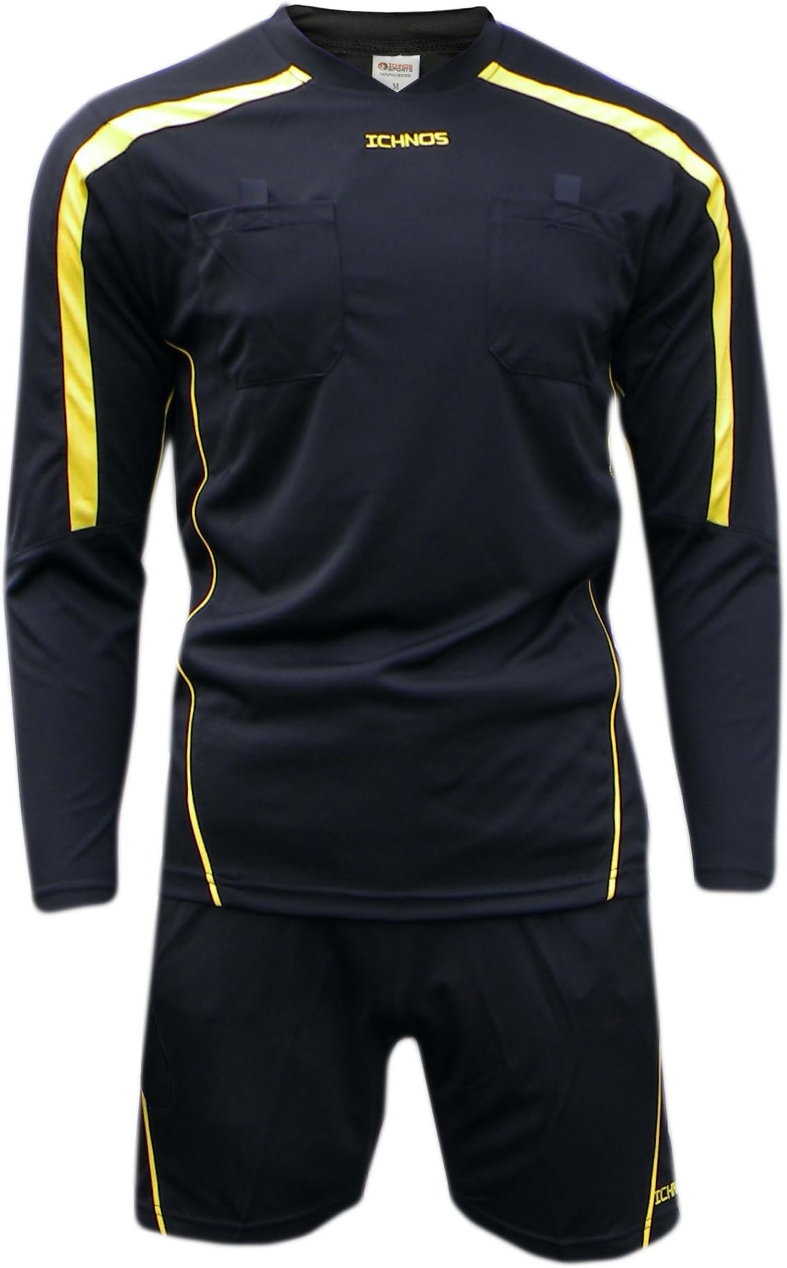 ICHNOS adult size soccer football Referee Uniform kit (shirt + shorts)