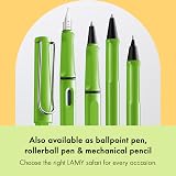 LAMY safari green Fountain Pen F nib Ergonomic Grip Blue Cartridge Included view 6