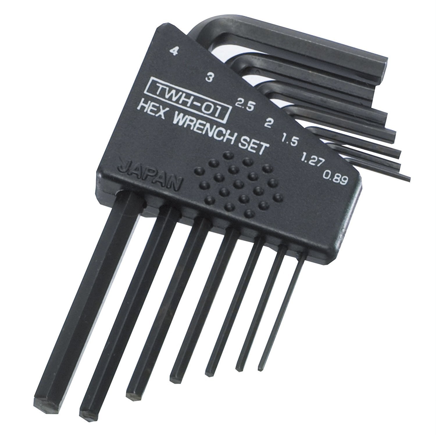 ENGINEER twh-01 7 Piece Mini Metric hex Key Wrench Set (Small Sizes) Made in Japan, Black…