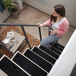 Stair Treads for Wooden Steps 15pcs - 8x30in Carpet