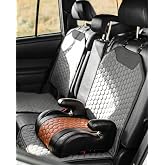Owleys Set Seat Back Organizer &amp; Car Seat Protector Hexy Waterproof &amp; Non-Slip Protector for Child Car Cushion for Leather and Fabric Seats (Gray)