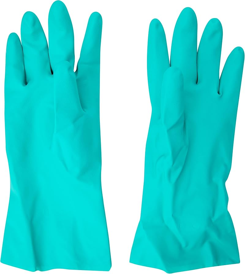 Ultimate Industrial NL15 Nitrile Gauntlets X-Large Green Chemical Solvent Grip