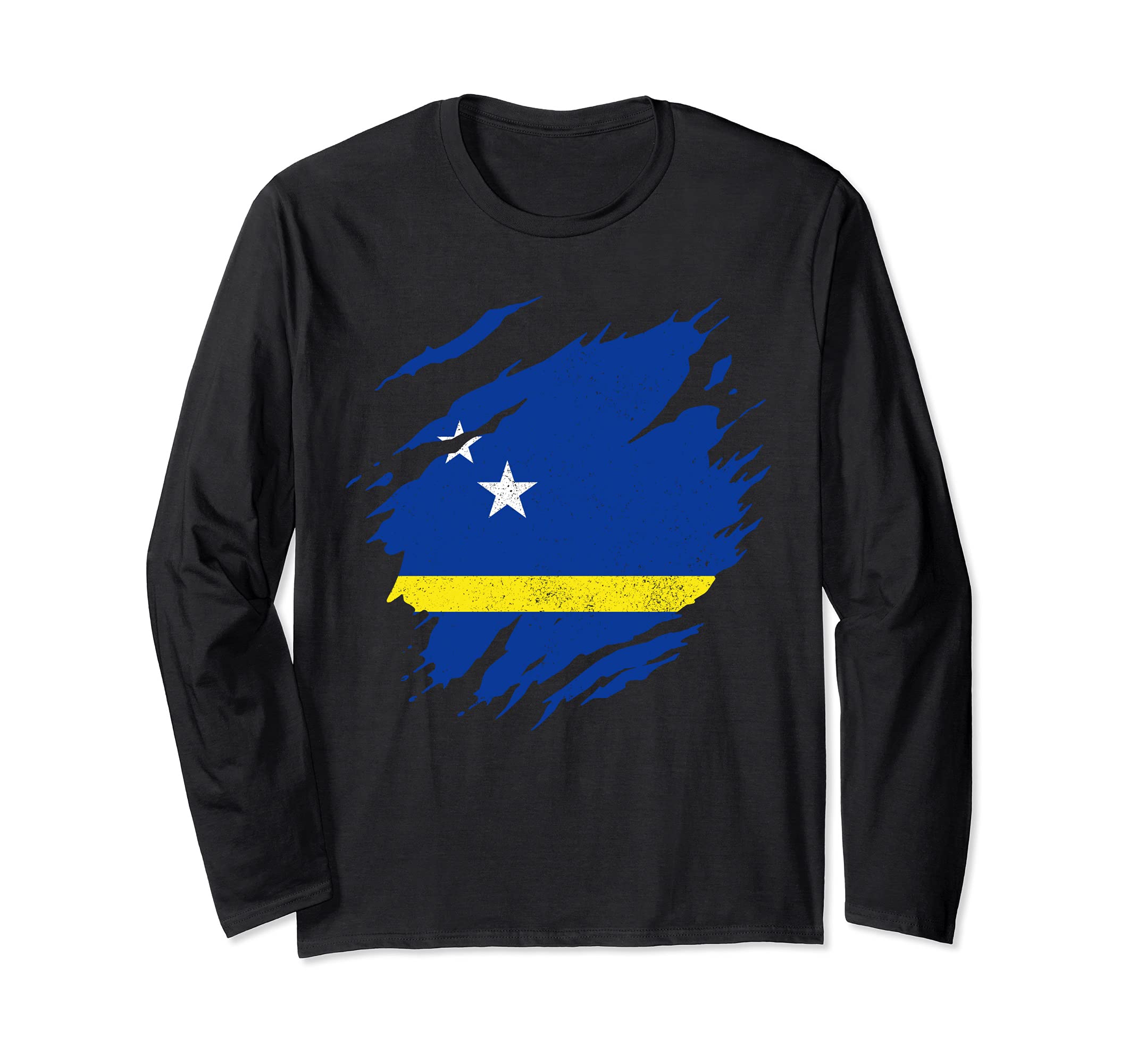 Curacao Flag Pride Caribbean Long Sleeve T-Shirt