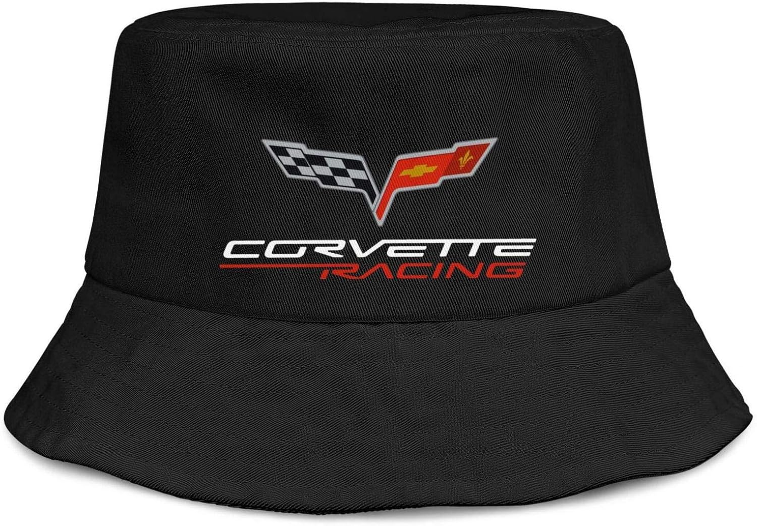 YUIOA Men/Womens Black C7CorvetteRacingLogos Bucket Hat Summer Hats