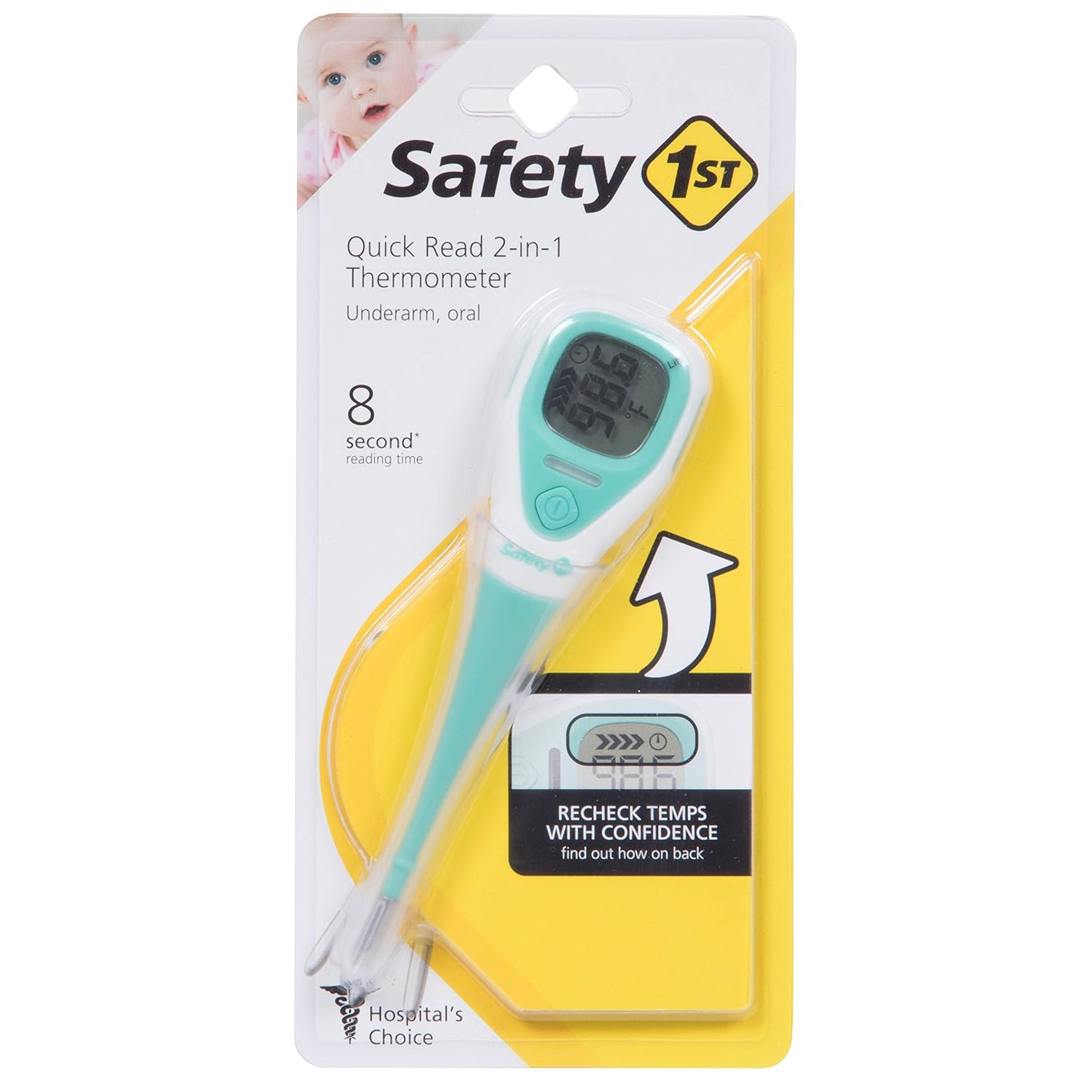 Safety 1St Quick Read 2-In-1 Thermometer, One Size, Blue: Baby