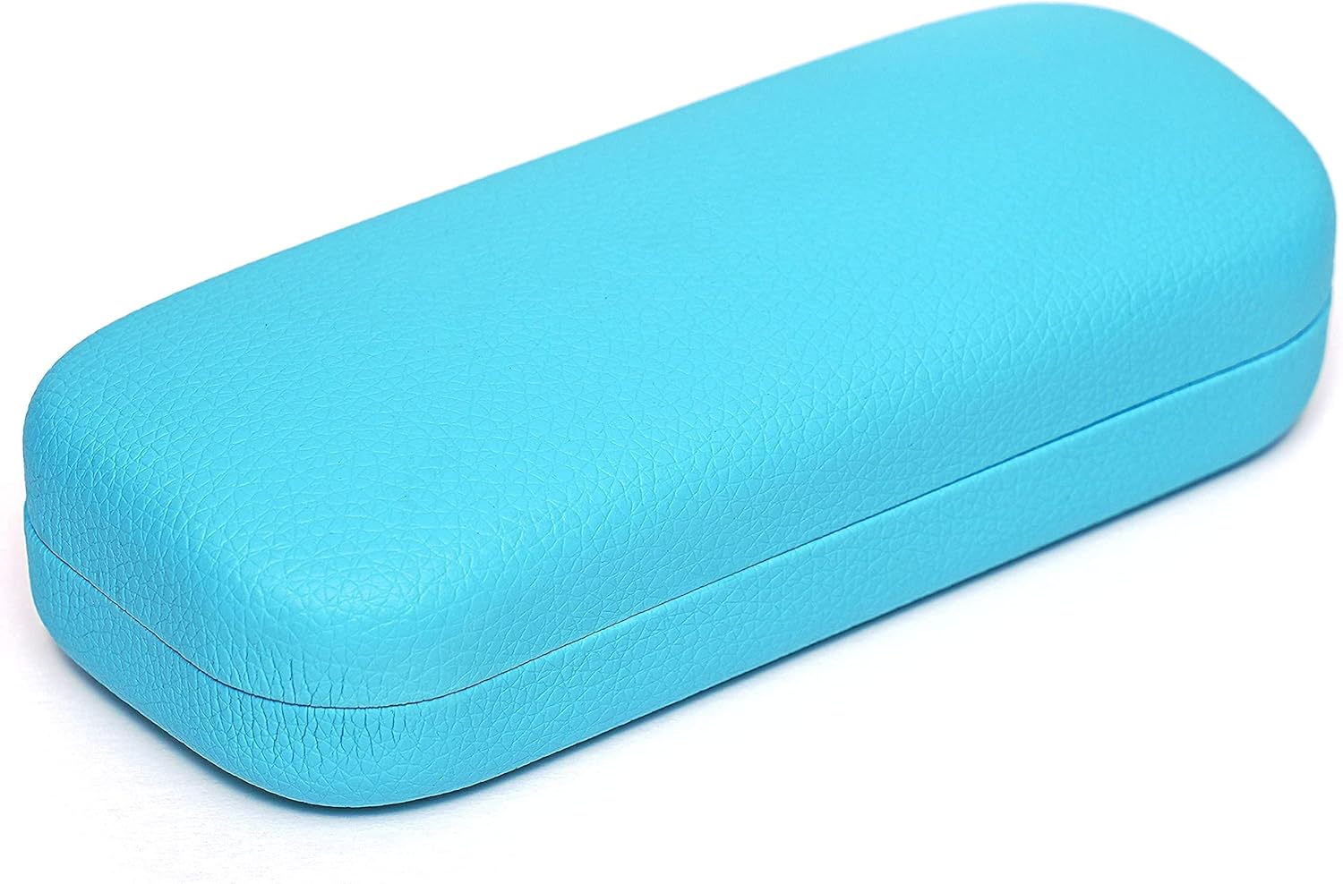 BLINKBAZAAR LARGE FAUX LEATHER EYEWEAR EYEGLASSES SUNGLASSES HARD CLAM SHELL CASE BLUE at  Women’s Clothing store