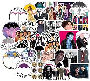 BVCXZ Paquete de Pegatinas de la Serie The Umbrella Academy para